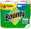 Bounty Select-A-Size Paper Towels, White, 2 Triple Rolls = 6 Regular Rolls